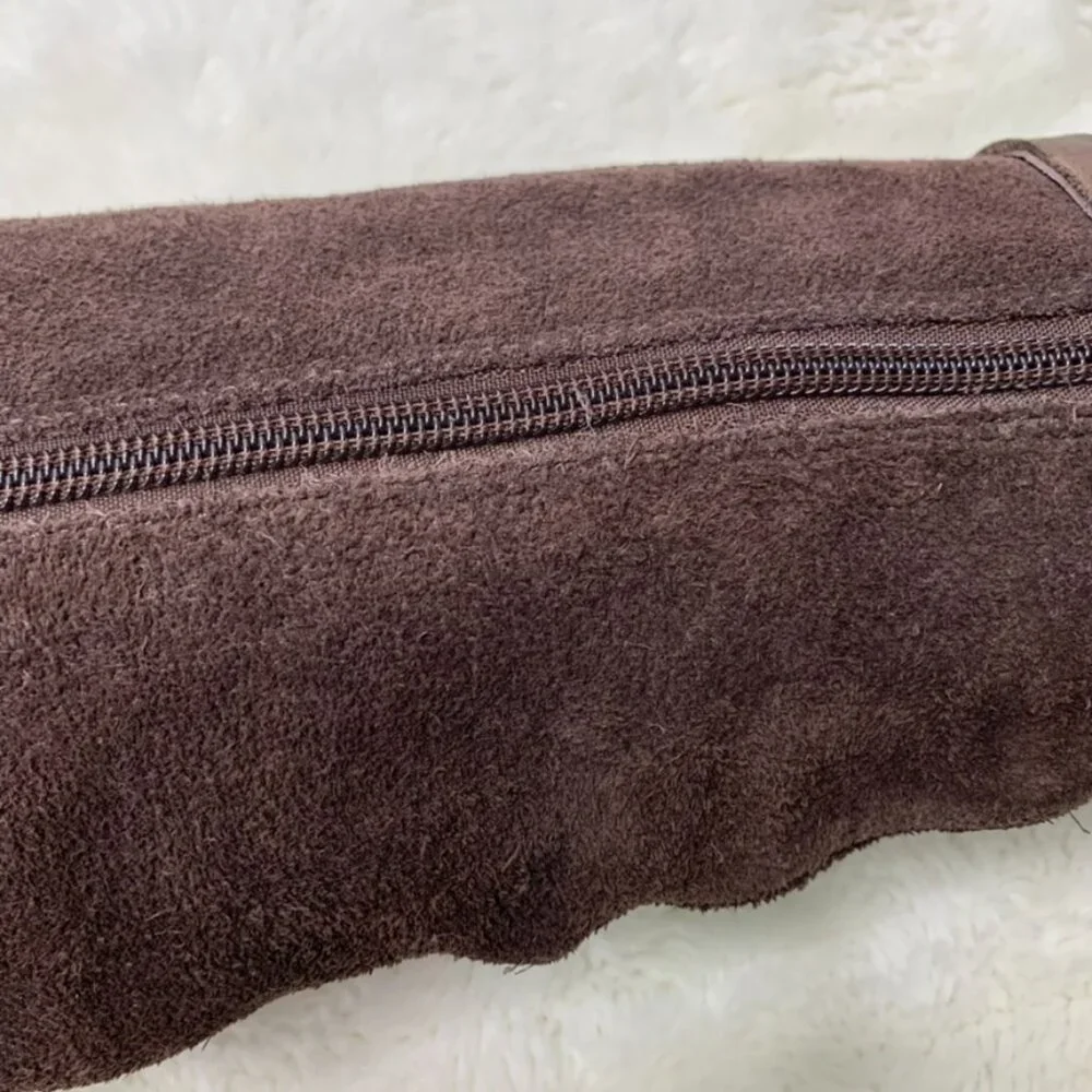 UGG 1005266 Women's Waterproof Lesley Uptown Knee High Wedge Boots Brown Size 6